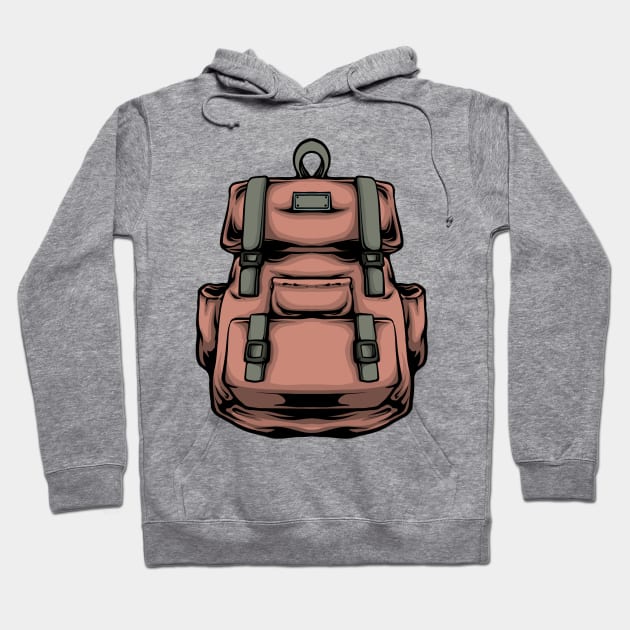 Backpack Hoodie by phsycartwork